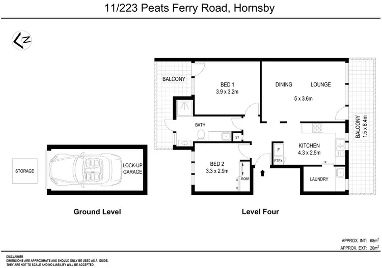 Floorplan of Homely apartment listing, 11/223 Peats Ferry Road, Hornsby NSW 2077