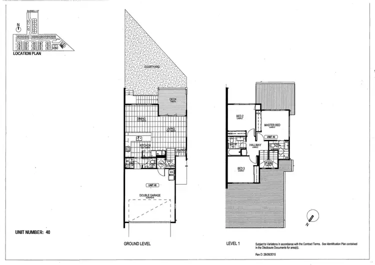 Floorplan of Homely townhouse listing, 40/8 Russell Street, Everton Park QLD 4053