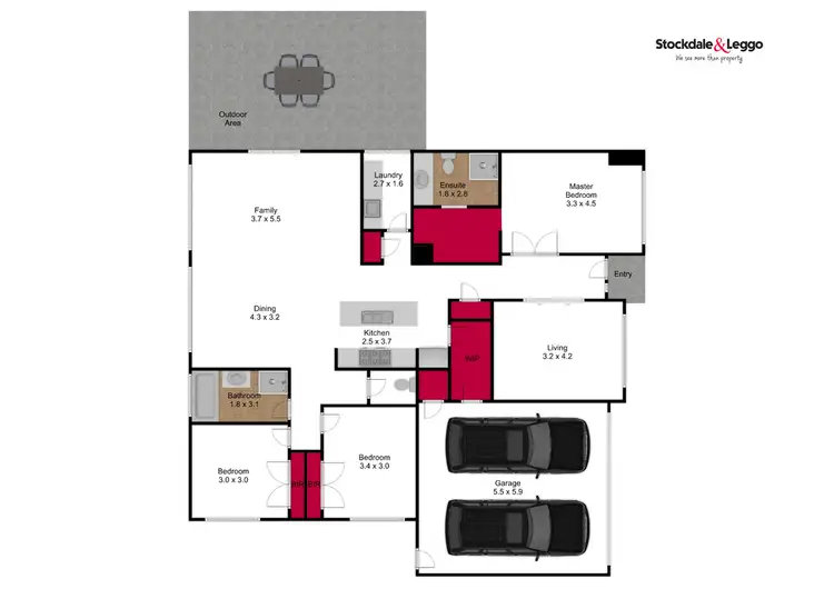 Floorplan of Homely house listing, 47 Donegal Avenue, Traralgon VIC 3844