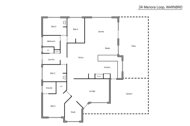 Floorplan of Homely house listing, 24 Menora Loop, Warnbro WA 6169