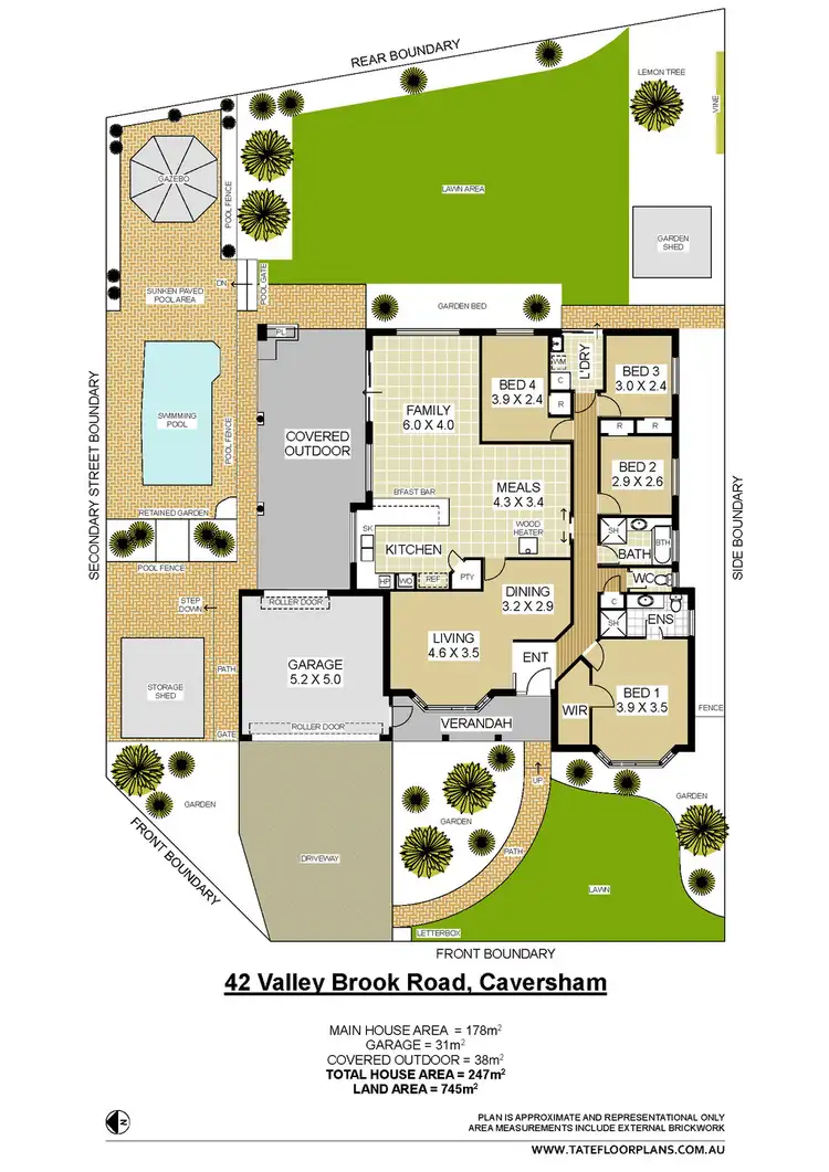 Floorplan of Homely house listing, 42 Valley Brook Road, Caversham WA 6055