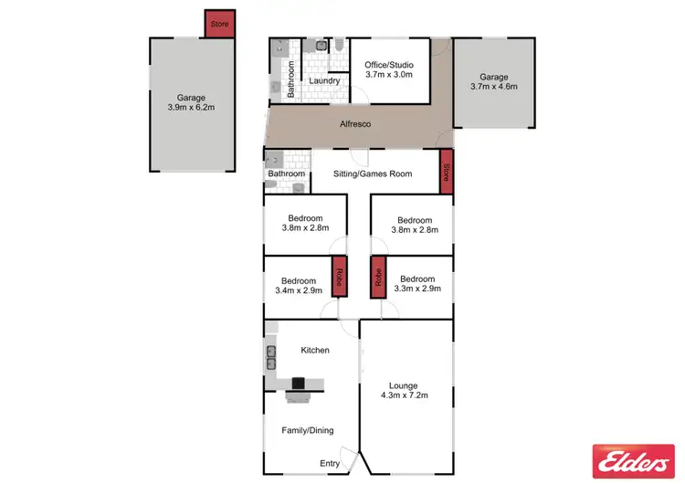 Floorplan of Homely house listing, 3 RUDDVILLE AVENUE, Korumburra VIC 3950