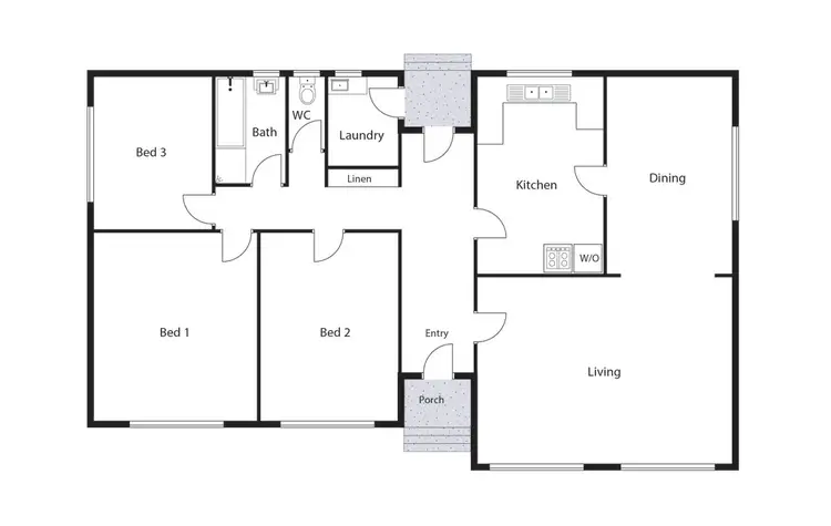 Floorplan of Homely house listing, 74 Macarthur Avenue, O'connor ACT 2602