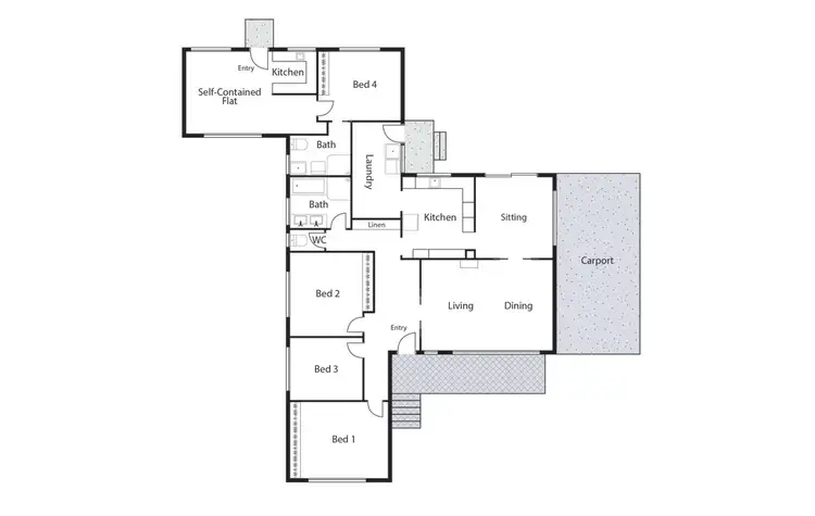 Floorplan of Homely house listing, 42 Holman Street, Curtin ACT 2605