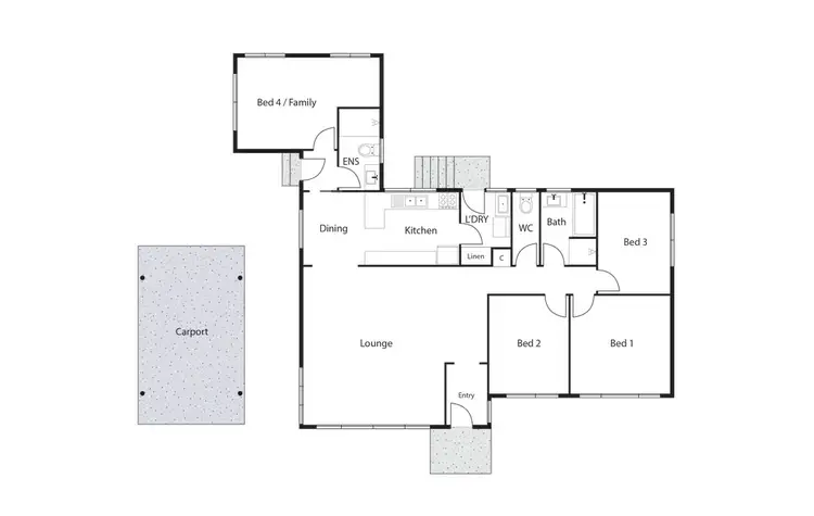 Floorplan of Homely house listing, 4 Kidston Crescent, Curtin ACT 2605