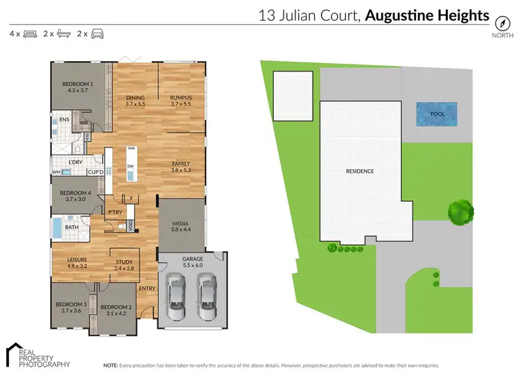Floorplan of Homely house listing, 13 Julian Court, Augustine Heights QLD 4300