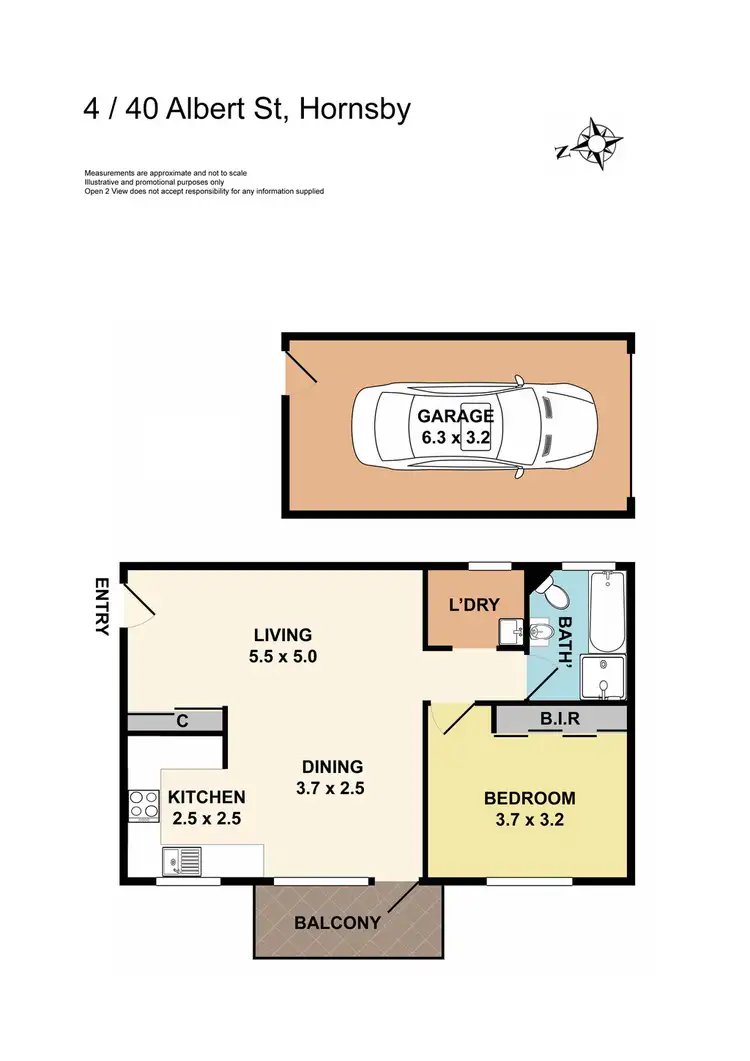 Floorplan of Homely unit listing, 4/40 Albert Street, Hornsby NSW 2077