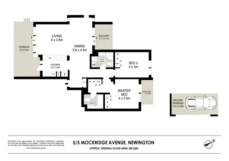 Floorplan of Homely apartment listing, 5/5 Mockridge Avenue, Newington NSW 2127