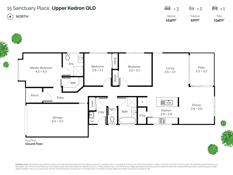 Floorplan of Homely house listing, 15 Sanctuary Place, Upper Kedron QLD 4055