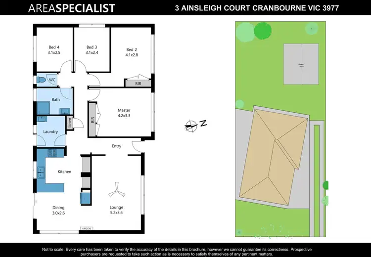 Floorplan of Homely house listing, 3 Ainsleigh Court, Cranbourne VIC 3977