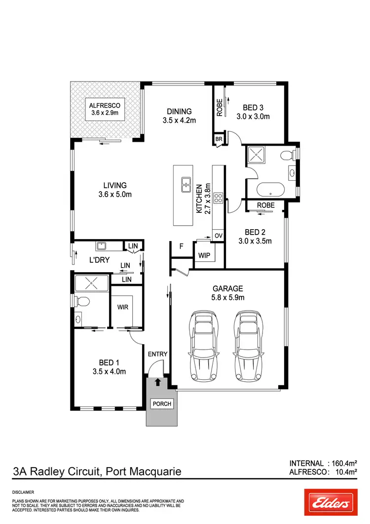 Floorplan of Homely villa listing, 3a Radley Circuit, Thrumster NSW 2444