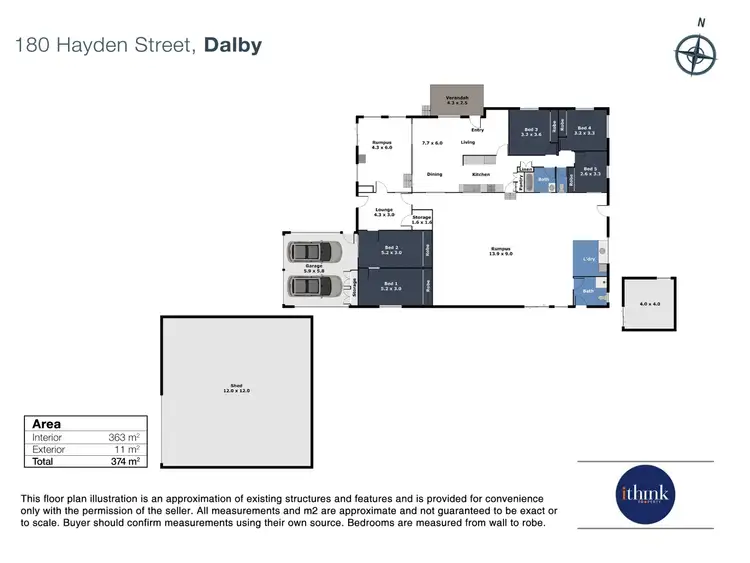 Floorplan of Homely house listing, 180 Hayden Street, Dalby QLD 4405