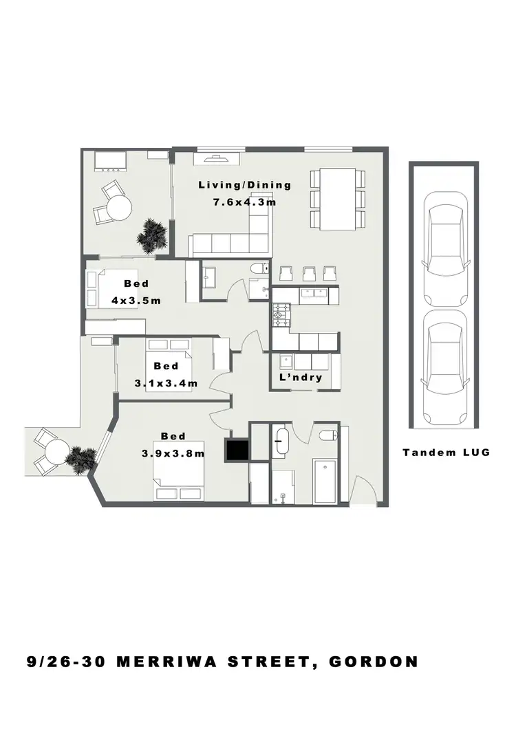 Floorplan of Homely house listing, 9/26-30 Merriwa Street, Gordon NSW 2072