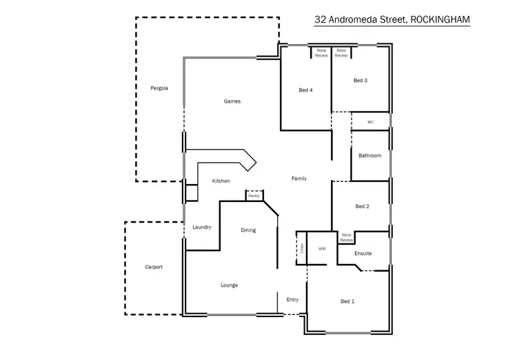 Floorplan of Homely house listing, 32 Andromeda Street, Rockingham WA 6168