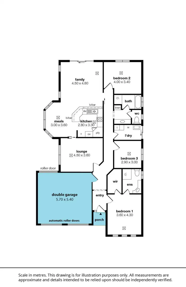 Floorplan of Homely house listing, 44 Parri Link, Noarlunga Downs SA 5168