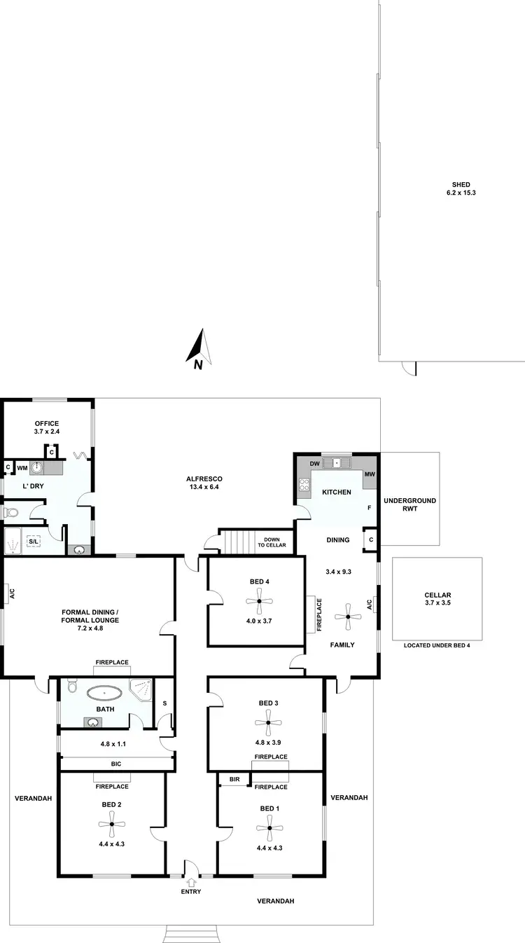 Floorplan of Homely house listing, 68 TORRENS ROAD, Riverton SA 5412