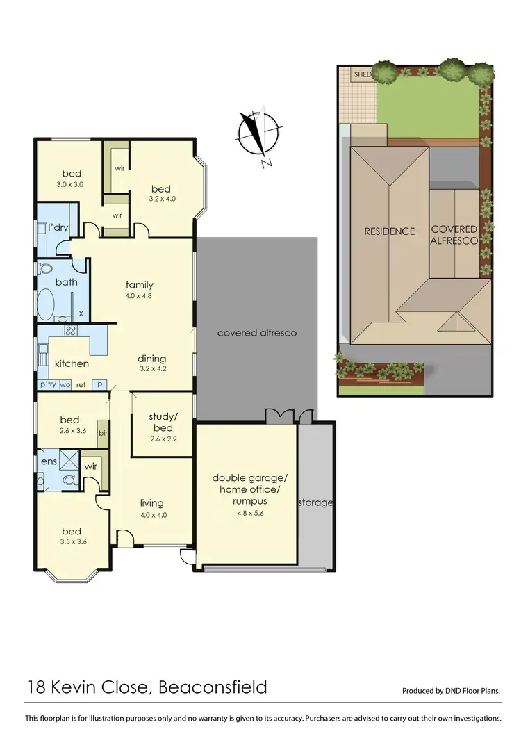 Floorplan of Homely house listing, 18 Kevin Close, Beaconsfield VIC 3807