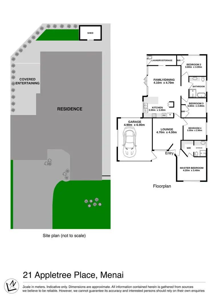 Floorplan of Homely house listing, 21 Appletree Place, Menai NSW 2234