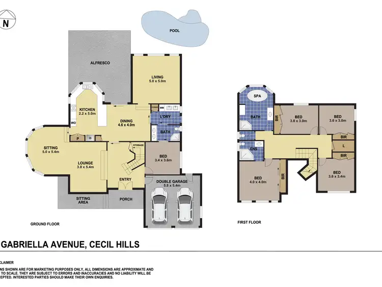 Floorplan of Homely house listing, 2 Gabriella Avenue, Cecil Hills NSW 2171