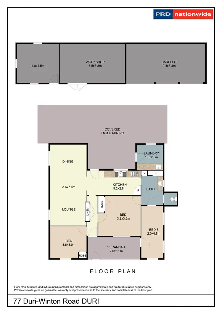 Floorplan of Homely house listing, 77 Duri-Winton Road, Duri NSW 2344