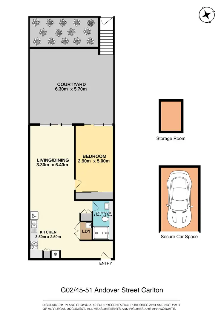Floorplan of Homely apartment listing, G02/45-51 Andover Street, Carlton NSW 2218