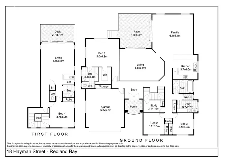 Floorplan of Homely house listing, 18 Hayman Street, Redland Bay QLD 4165