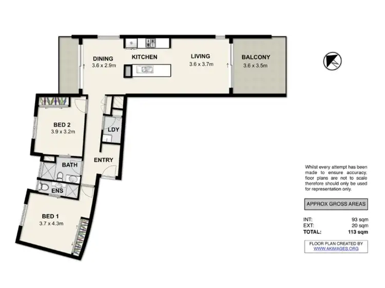 Floorplan of Homely apartment listing, 13/82 Boundary St, Brisbane City QLD 4000