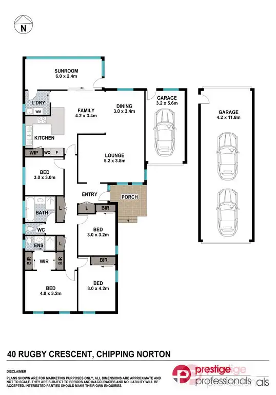 Floorplan of Homely house listing, 40 Rugby Crescent, Chipping Norton NSW 2170