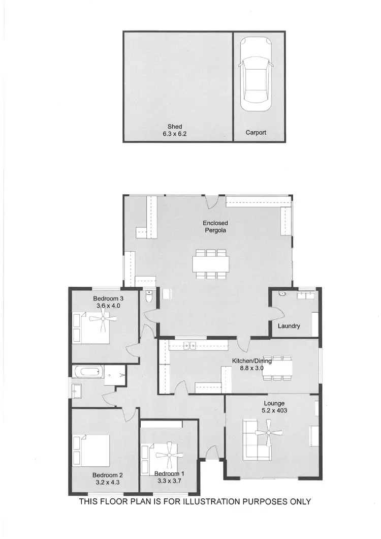 Floorplan of Homely house listing, 139 JENKINS TERRACE, Naracoorte SA 5271