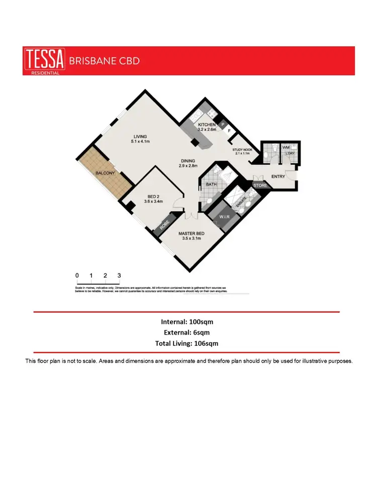 Floorplan of Homely apartment listing, 707/201 Edward Street, Brisbane City QLD 4000