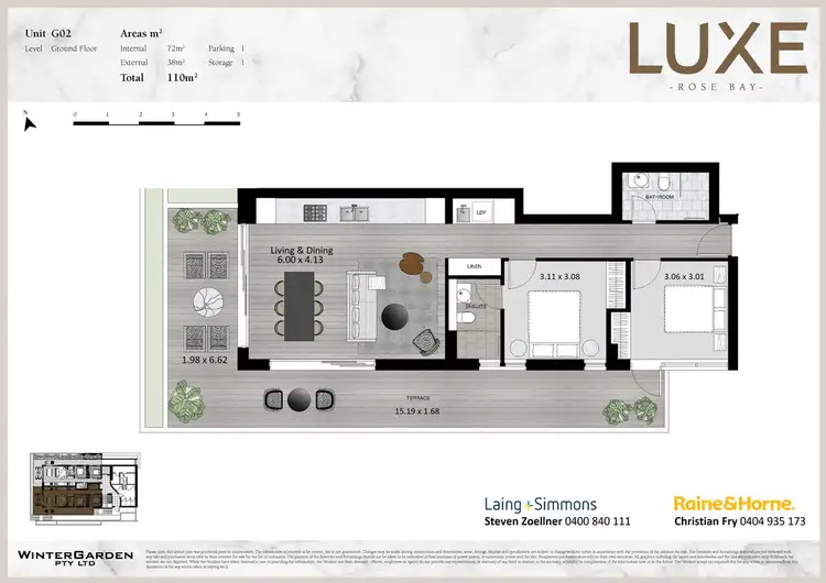 Floorplan of Homely apartment listing, G02/637 Old South Head Road, Rose Bay NSW 2029