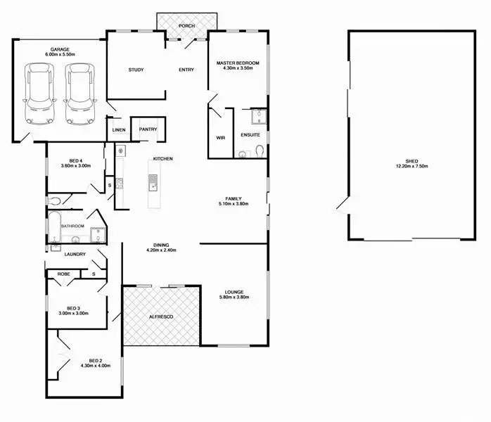 Floorplan of Homely rural property listing, 291 Brookleigh Road, Strathbogie VIC 3666