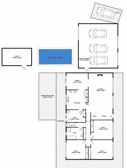 Floorplan of Homely house listing, 2 Brown Street, Devenish VIC 3726