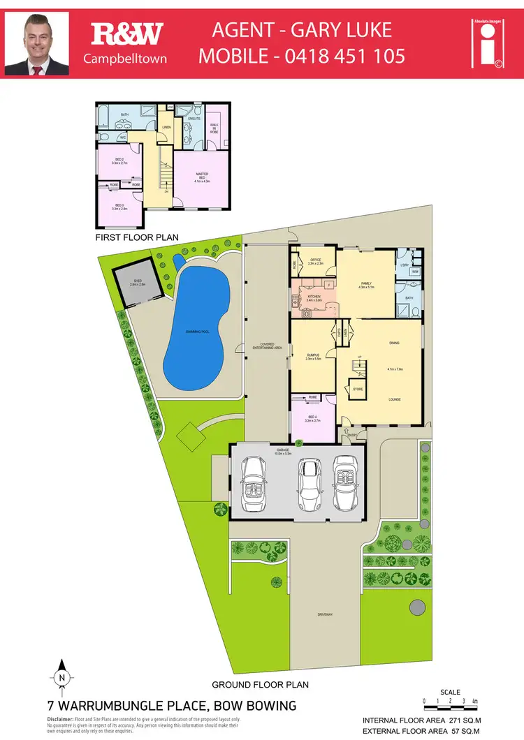 Floorplan of Homely house listing, 7 Warrumbungle Place, Bow Bowing NSW 2566