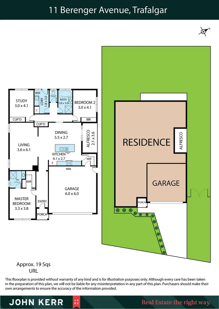 Floorplan of Homely house listing, 11 Berenger Avenue, Trafalgar VIC 3824