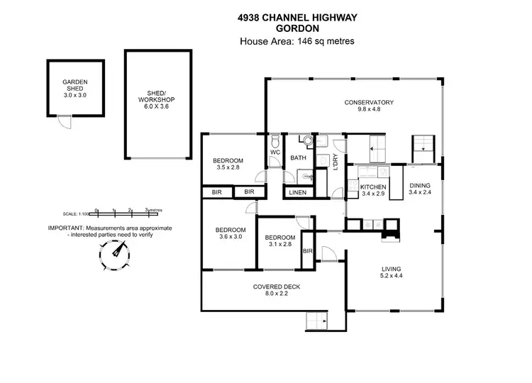 Floorplan of Homely house listing, 4938 Channel Highway, Gordon TAS 7150