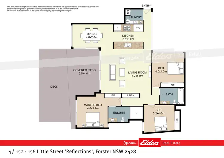 Floorplan of Homely apartment listing, 4 / 152-156 Little Street 'Reflections', Forster NSW 2428