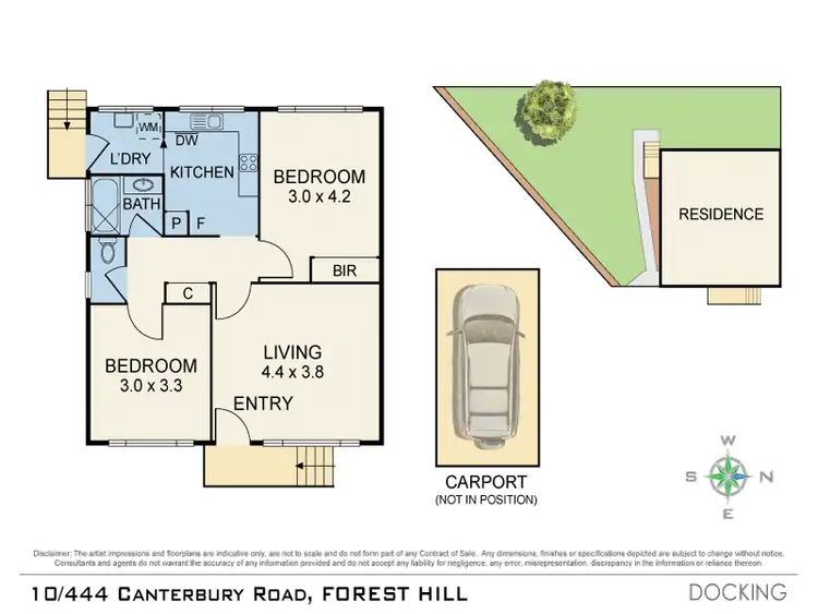 Floorplan of Homely unit listing, 10/444 Canterbury Road, Forest Hill VIC 3131