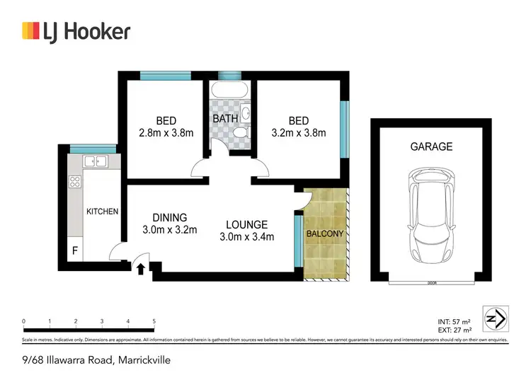 Floorplan of Homely apartment listing, 9/68 Illawarra Road, Marrickville NSW 2204
