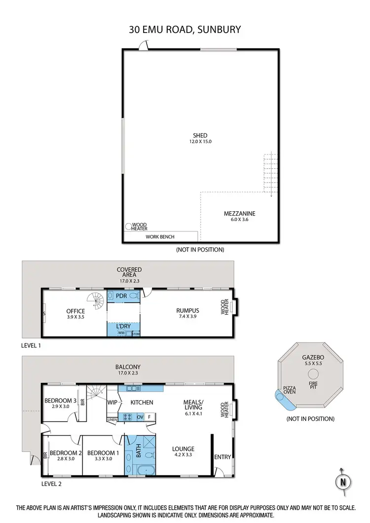 Floorplan of Homely house listing, 30 Emu Road, Sunbury VIC 3429
