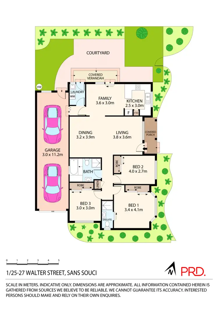 Floorplan of Homely villa listing, 1/25-27 Walter Street, Sans Souci NSW 2219