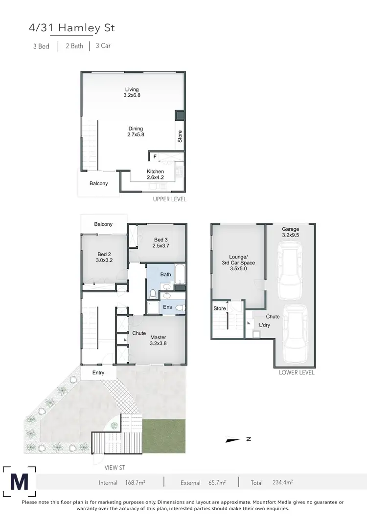 Floorplan of Homely unit listing, 4/31 Hamley Street, Wooloowin QLD 4030