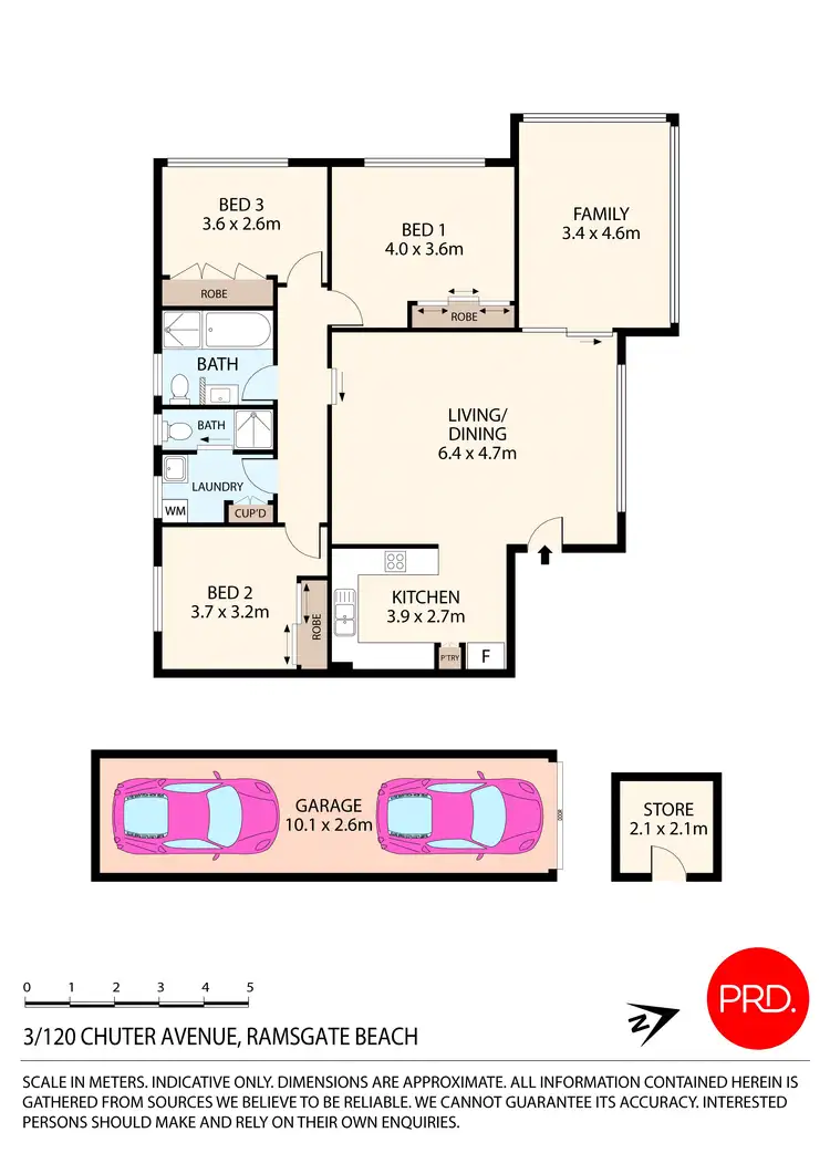 Floorplan of Homely apartment listing, 3/120 Chuter Avenue, Ramsgate Beach NSW 2217