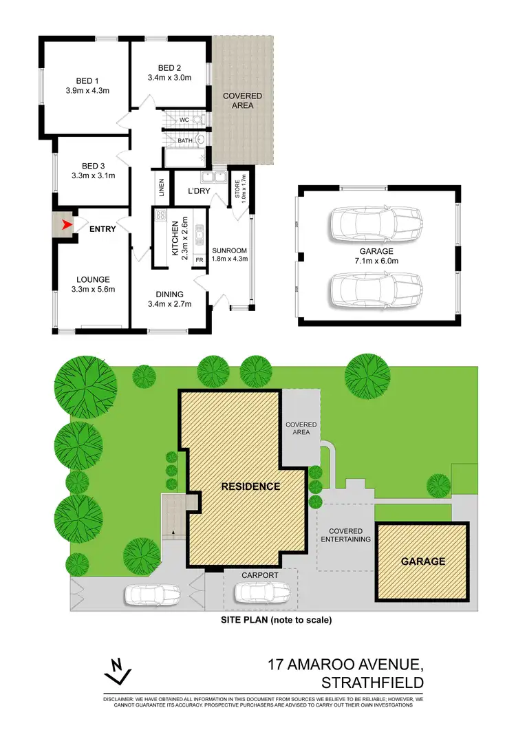 Floorplan of Homely house listing, 17 Amaroo Avenue, Strathfield NSW 2135