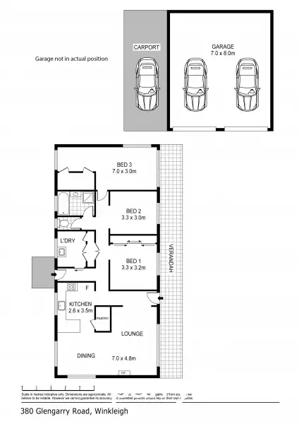 Floorplan of Homely house listing, 380 Glengarry Road, Winkleigh TAS 7275
