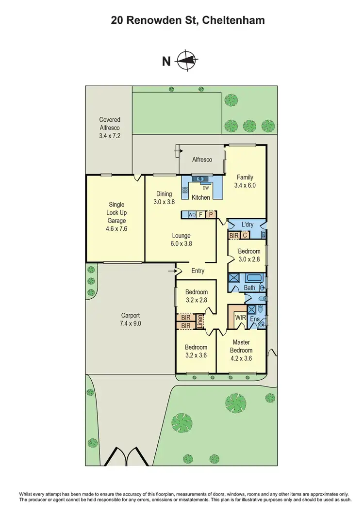 Floorplan of Homely house listing, 20 Renowden Street, Cheltenham VIC 3192