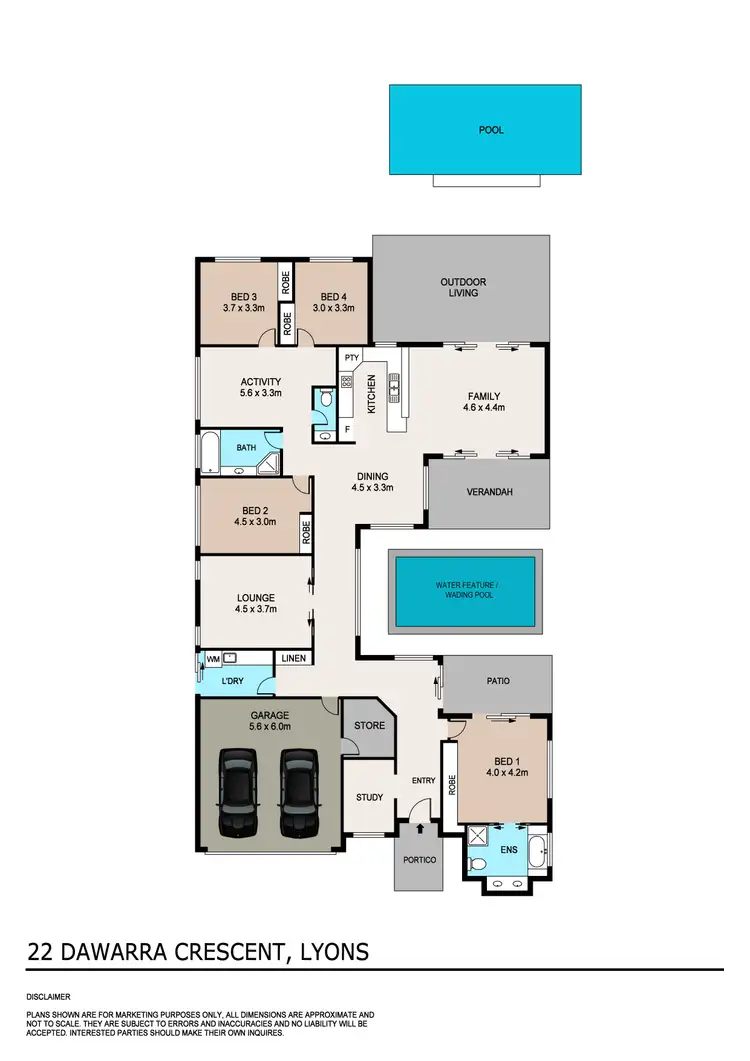 Floorplan of Homely house listing, 22 Dawarra Crescent, Lyons NT 810