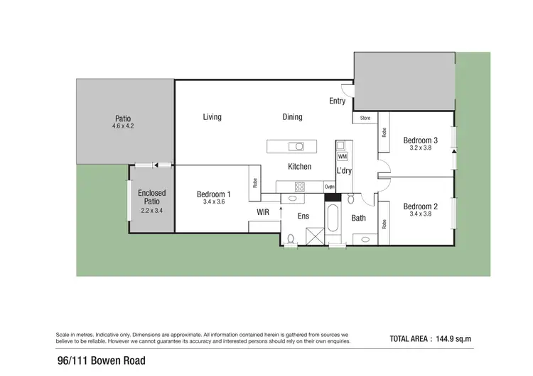 Floorplan of Homely unit listing, 96/111-127 (AKA 96/111-119) Bowen Road, Rosslea QLD 4812