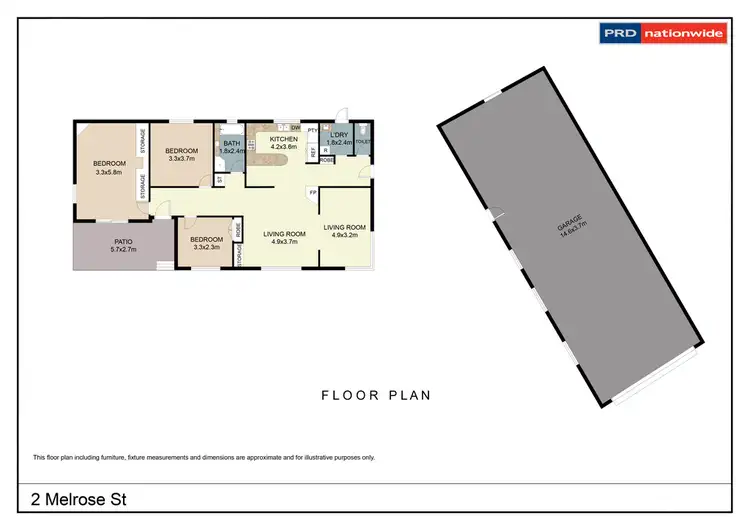 Floorplan of Homely house listing, 2 Melrose Street, Tamworth NSW 2340