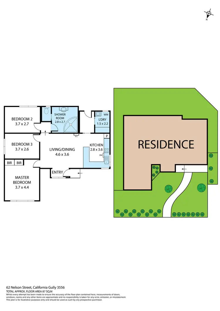 Floorplan of Homely house listing, 62 Nelson Street, California Gully VIC 3556